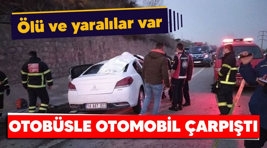 Düzce'de otobüsle otomobil çarpıştı: 3 ölü, 11 yaralı