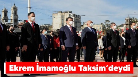 Ekrem İmamoğlu Taksim’deydi