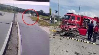 İki kadını hayattan koparan feci kaza kamerada