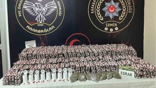 zmir'de 33 bin adet sentetik hap ele geirildi