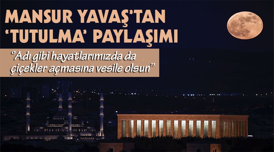 Mansur Yava�'tan 'tutulma' payla��m�