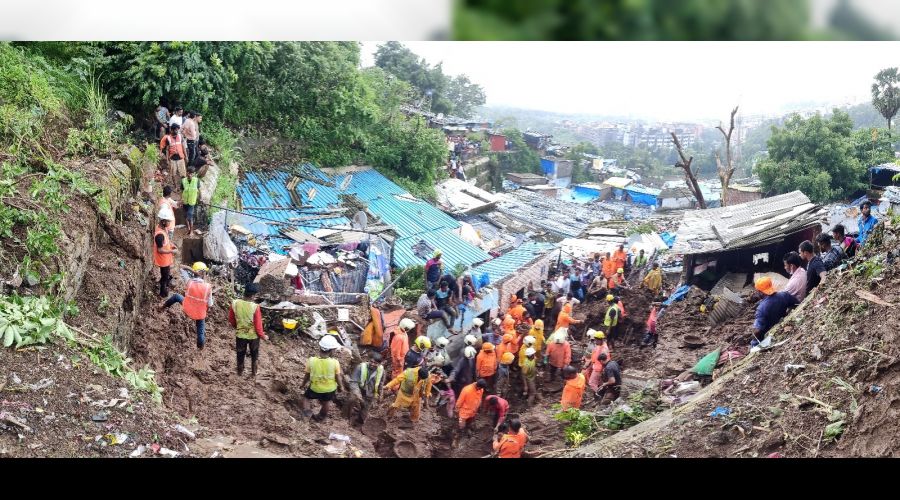 Mumbai'deki toprak kaymasında 25 ölü