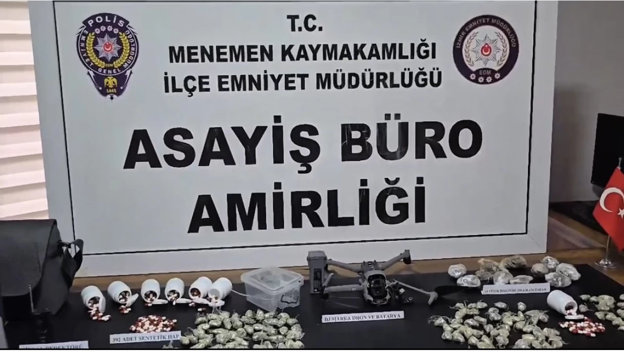 O şehirde dron ile uyuşturucu sevk ettiler