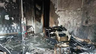 arja takl telefon bataryas patlad, evde yangn kt