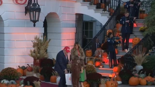 Trump'tan Beyaz Saray'da Cadılar Bayramı kutlaması