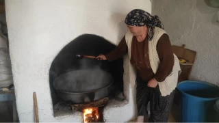 Yozgat'ta pekmez kazanlar kaynad