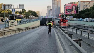 Zincirlikuyu'da ETT otobs alevlere teslim oldu