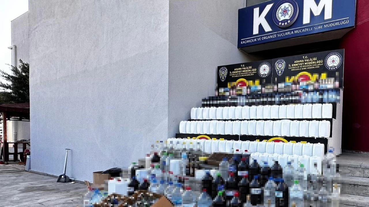 Adana'da kaçak içki operasyonu: 16 gözaltı