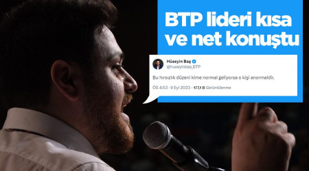 BTP lideri kısa ve net konuştu