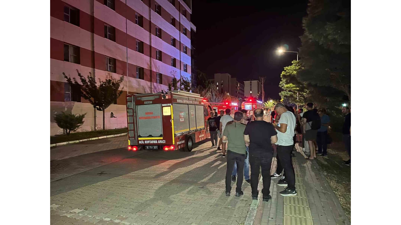 Bursa'da ��renci yurdunda ��kan yang�n s�nd�r�ld�