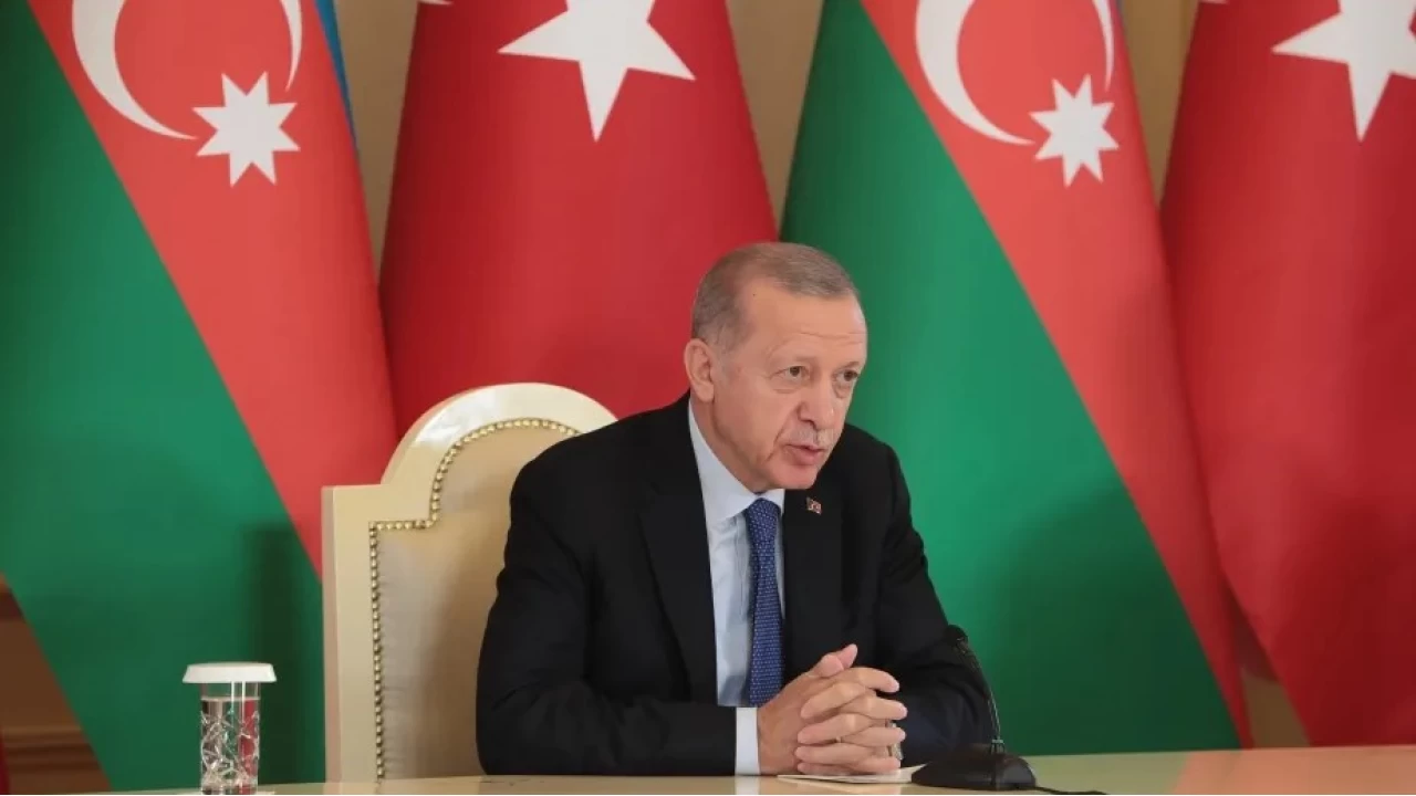 Cumhurbaşkanı Erdoğan, Bakü'de Zafer Günü Töreni'nde konuştu