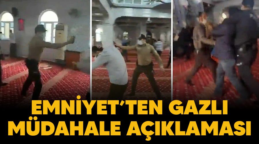 Emniyet'ten cami i�inde biber gazl� m�dahale a��klamas�, �rg�tl� provokasyon