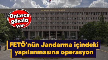 FETÖ'nün Jandarma içindeki yapılanmasına operasyon, onlarca gözaltı var