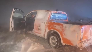 Konya'da kar yağışı nedeniyle yolda mahsur kalan 27 kişi kurtarıldı