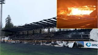 Kme den takmn 3 kk taraftar, stadyumu atee verdi