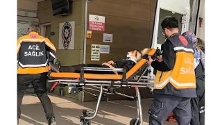 Motosikletin çarptığı kadın yaralandı