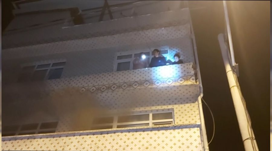 Yang�nda korku dolu anlar, son anda itfaiye geldi