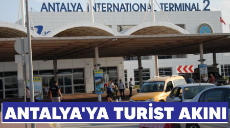 Antalya'ya turist akn