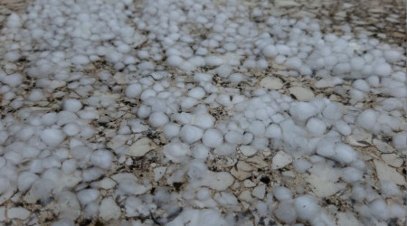 Bolu'da dolu etkili oldu