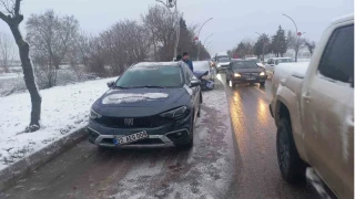 Edirne'de kar ya����nda zincirleme kaza: 9 ara� birbirine girdi