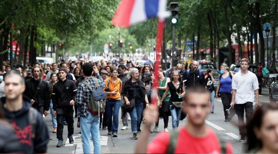 Fransa'da a�� kar��tlar� protesto d�zenledi