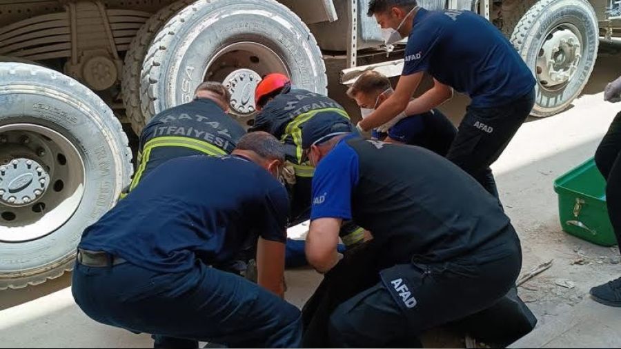 Hafriyat kamyonunun çarptığı şahıs öldü