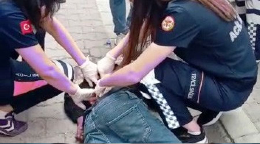 nsan kaaklarnn elinden zor kurtuldu