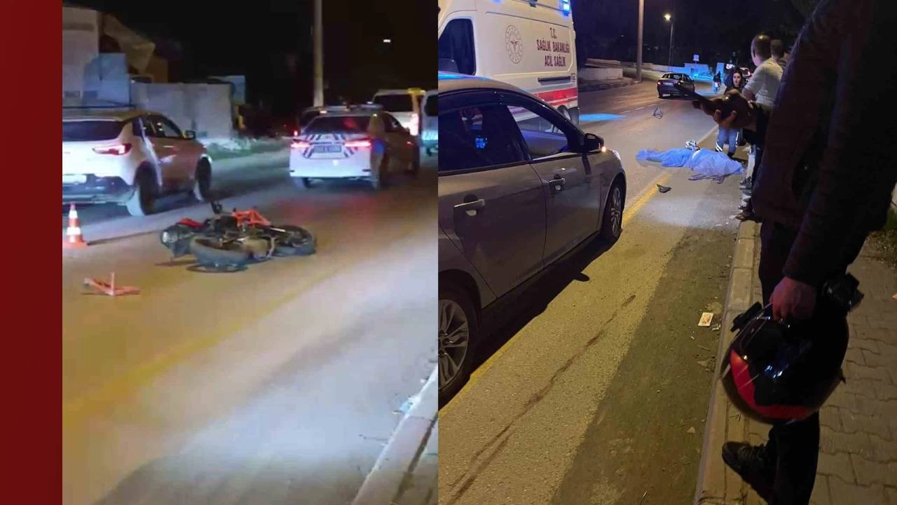 Motosiklet kazasında genç sürücü öldü