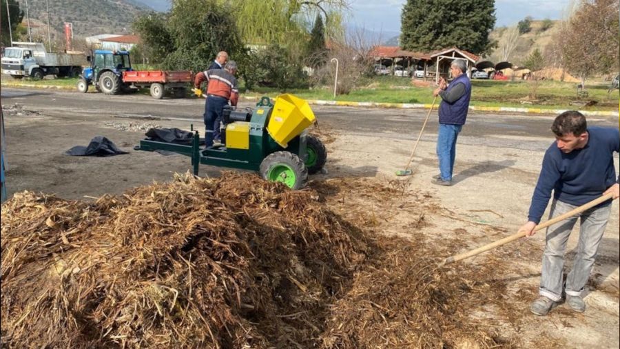 32 ton bitkisel atık, 10 ton gübreye dönüştü
