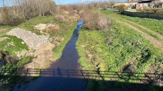 Babaeski'de Şeytan deresinin rengi kahverengiye döndü