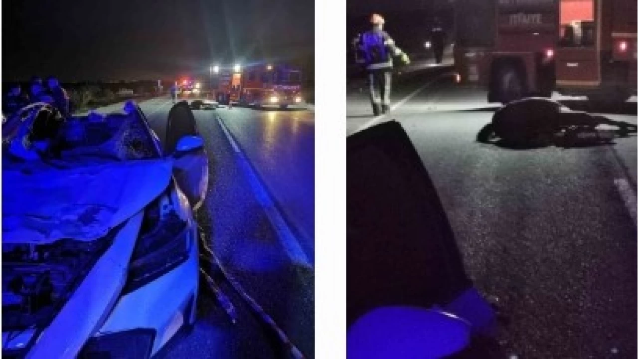 Denizli'de at ile otomobil çarpıştı: 1 ölü 1 yaralı
