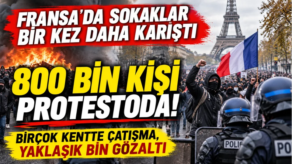 FRANSA'DA SOKAKLAR B�R KEZ DAHA KARI�TI