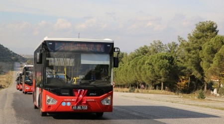 Manisa'da ALES'e girecek adaylara otobs destei