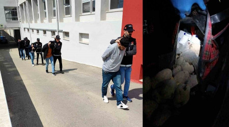 Patates arası uyuşturucuya: 5 tutuklama