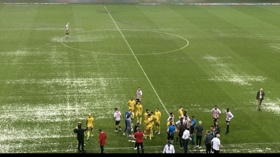 Samsun'da ma� yar�da kald�