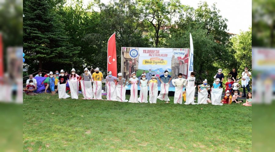Geleneksel sokak oyunlar� Y�ld�r�m'da ya�at�l�yor