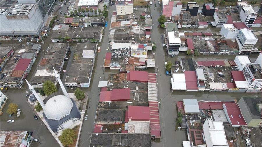 Samsun'da �iddetli ya��� tatili