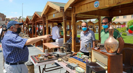 Talas Antika Pazarı yeniden açıldı