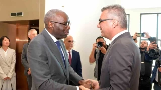 KKTC Cumhurbaşkanı Erhürman, Diagne ile görüştü